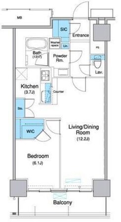 キャナルスクウェア豊洲の物件間取画像